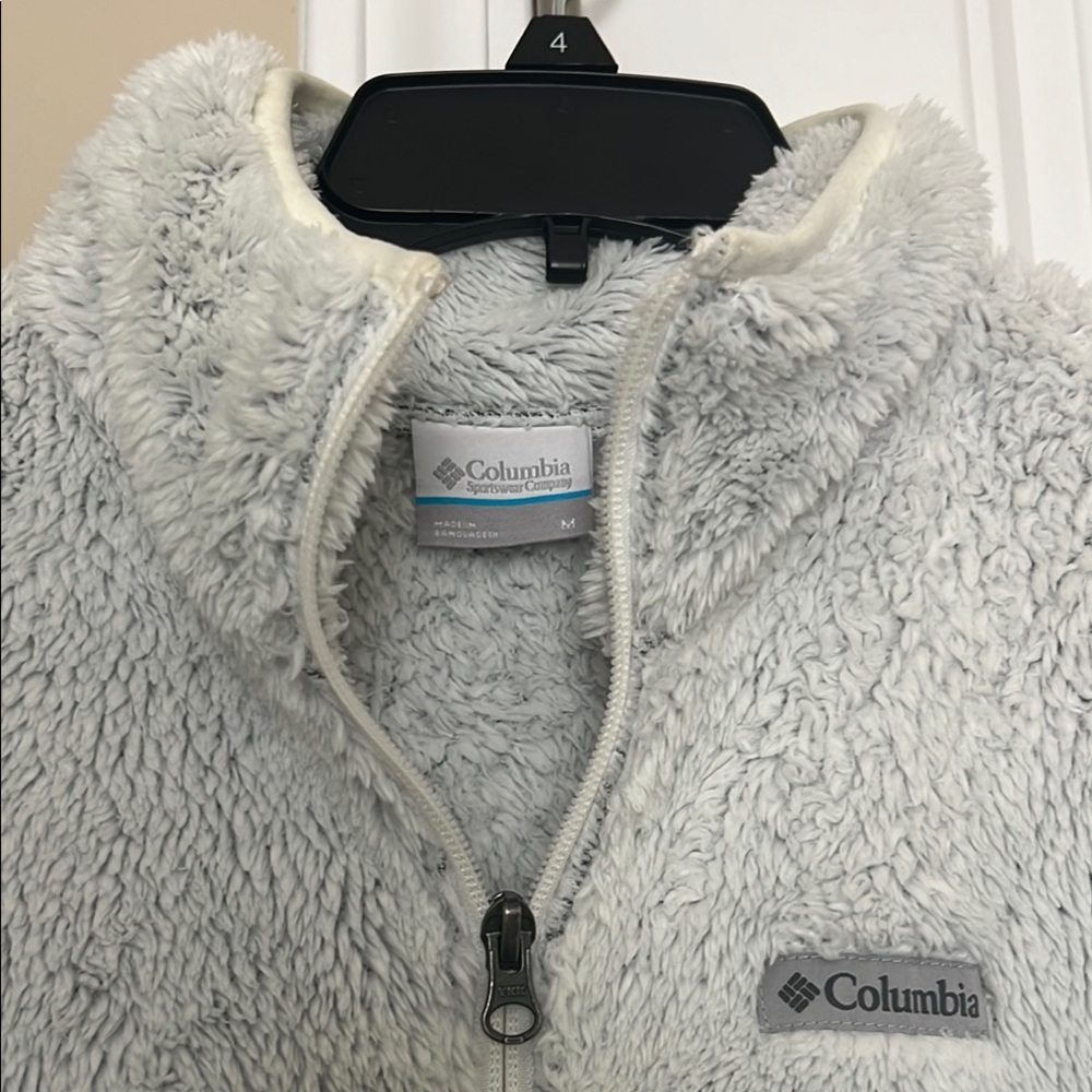Columbia Soft Gray Sherpa Jacket